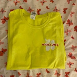 Yellow Trader Joe’s T-Shirt Neon Small